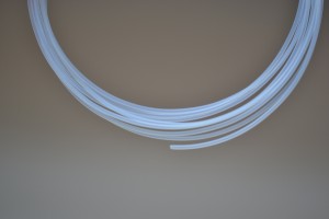 5 Length Fluorostore F015N/A14-5 Metric PTFE Tubing 7 mm ID x 9 mm OD Semi-Transparent 5' Length Fluorotherm Polymers 